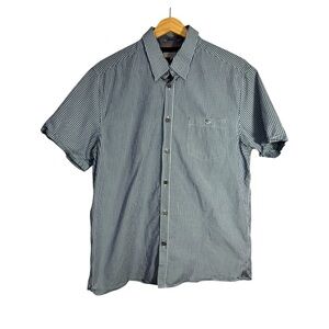 Ted Baker Plaid Gingham Short Sleeve Size 5 = Size XL